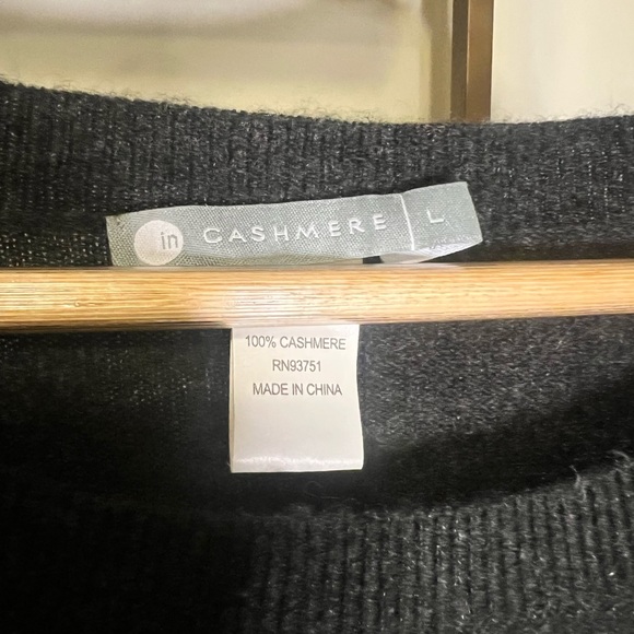 100% CASHMERE!! Charcoal grey women’s sweater - Picture 2 of 8